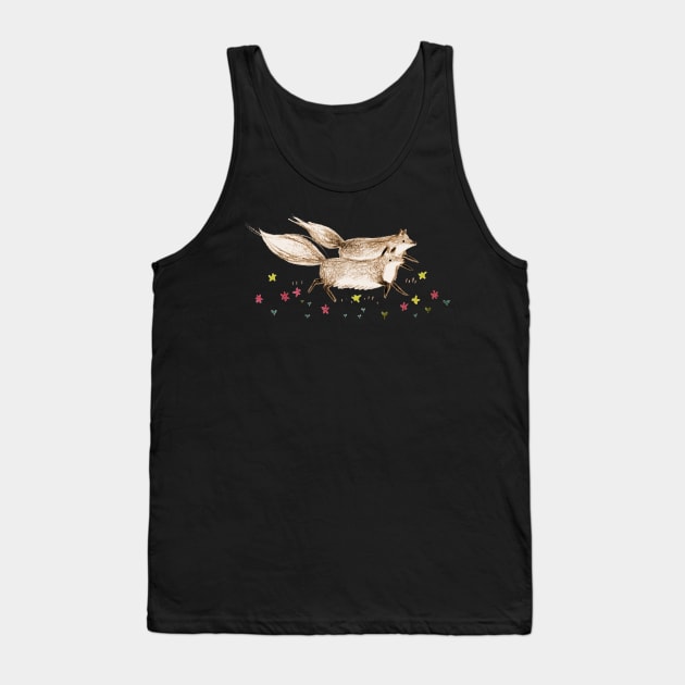 Running Foxes Tank Top by Sophie Corrigan